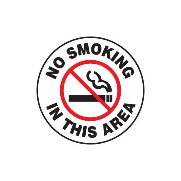 Accuform PAVEMENT PRINT SIGN NO SMOKING IN THIS PSW715 PSW715 - main